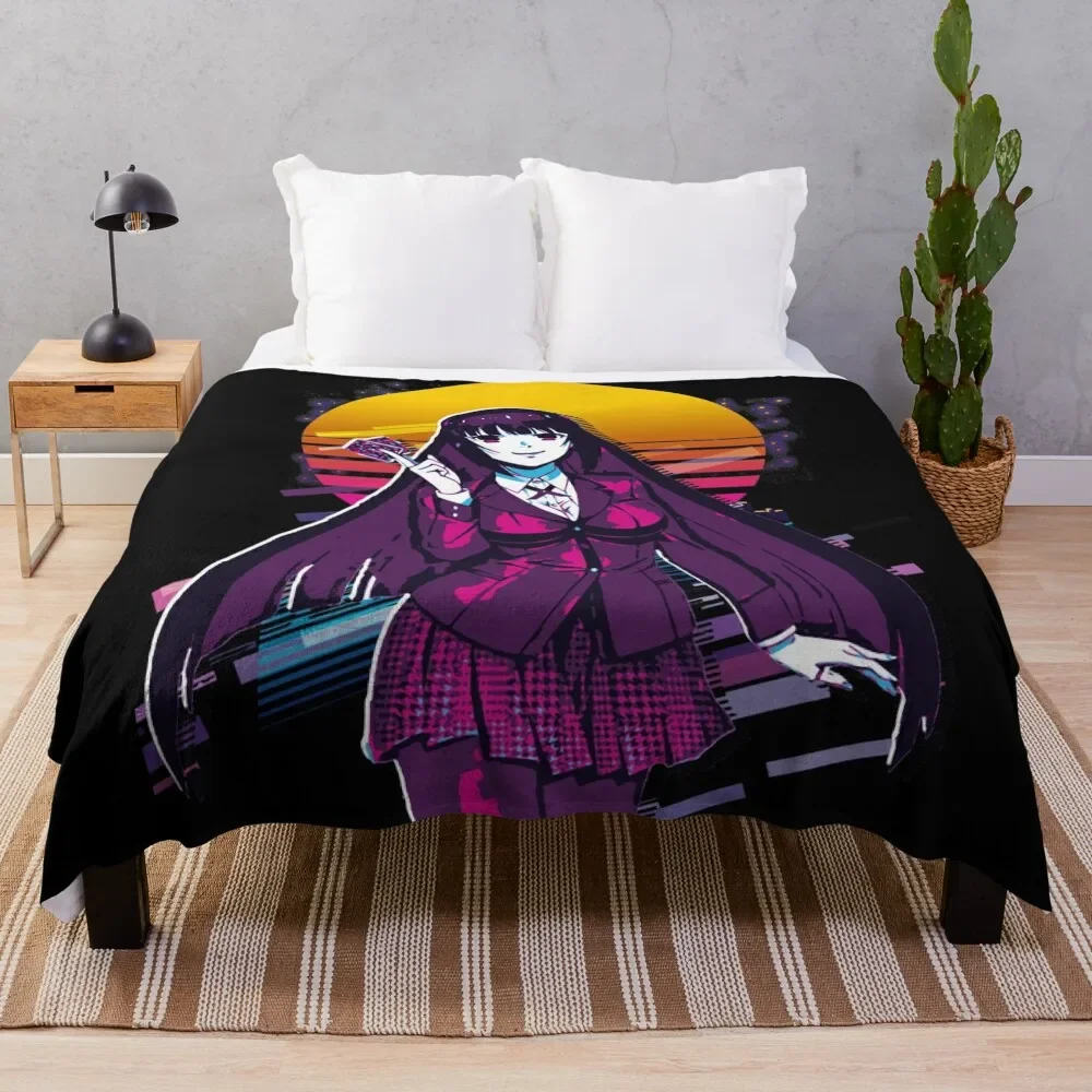 

Kakegurui - Yumeko *80s retro* Throw Blanket Sleeping Bag heavy to sleep for babies Blankets