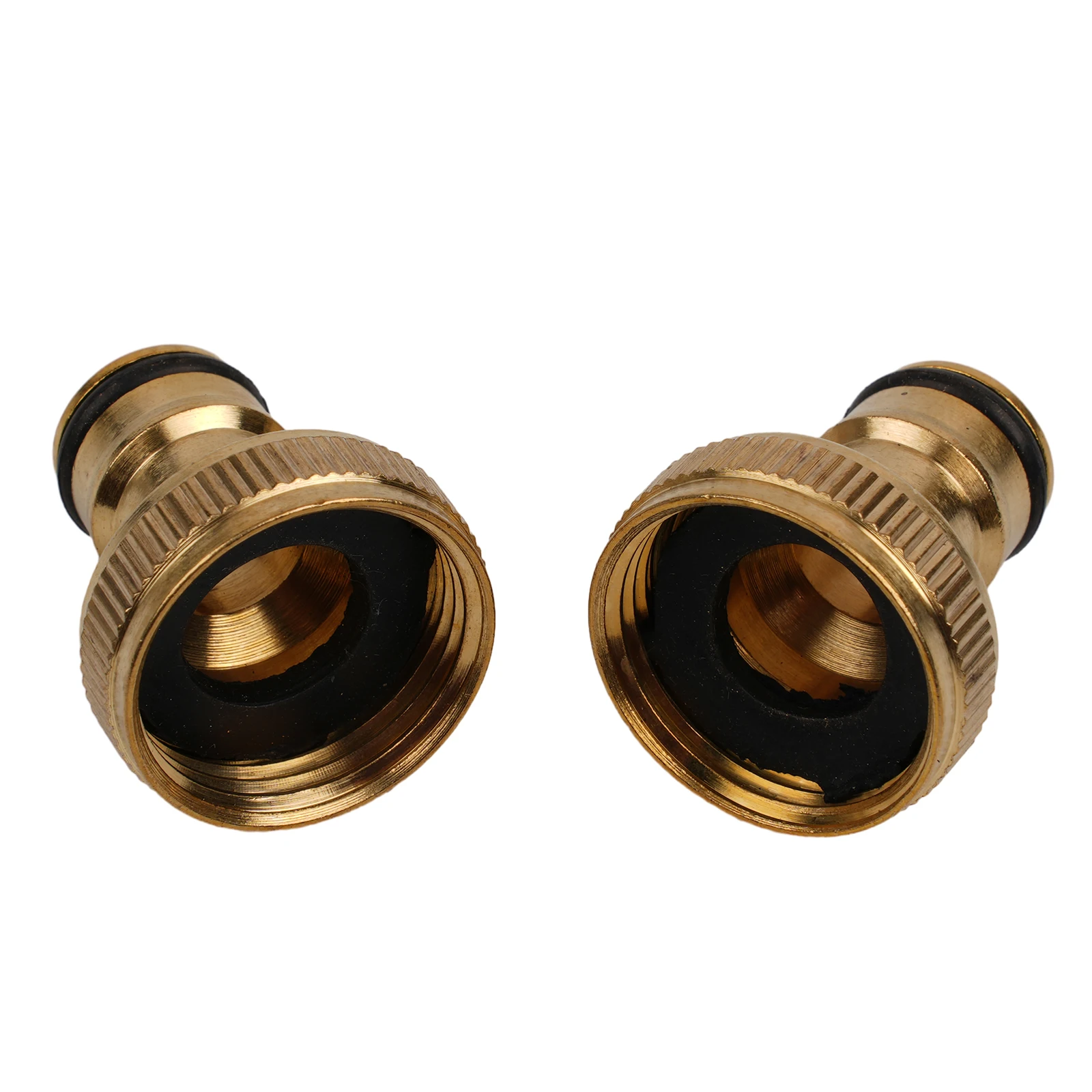 

Tap Thread Connector Quick Adaptor Water Pipe 1.57*1.18in 2PCS 3/4" To 1/2" 4*3cm Brass Faucet Garden Durable Practical