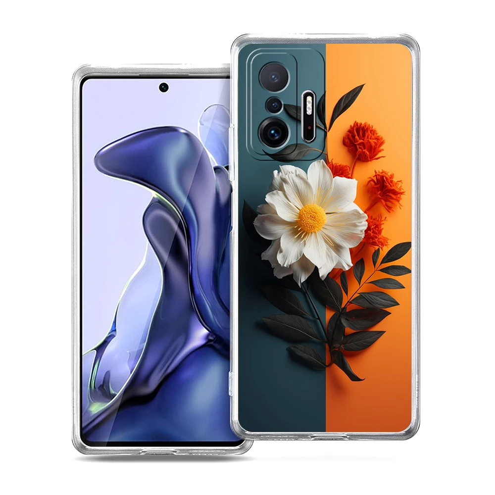 Sunflower Transparent Soft Phone Case Cover
