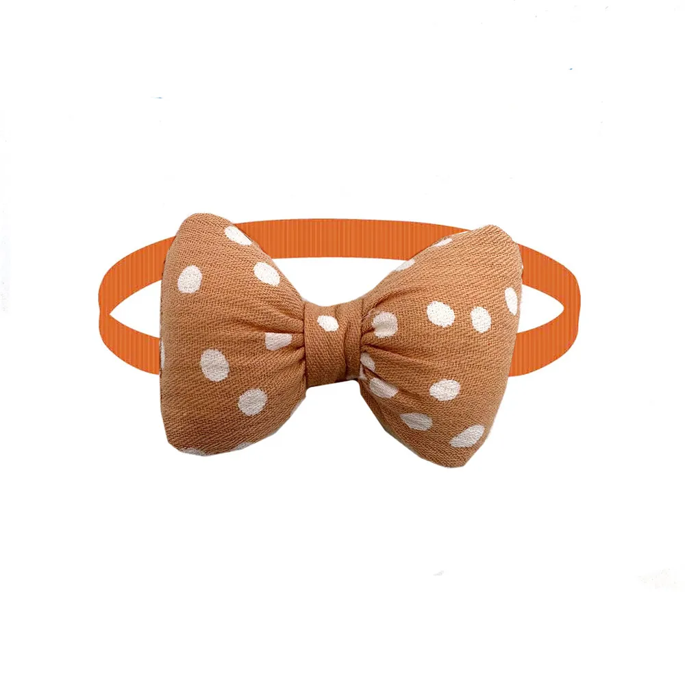 50pcs Cute Dog Bowties Adjustable Pet Bowties Dot Style Dog Bow Handmade Pet Collar for Small Dogs Cats Pet Grooming Accessories 5