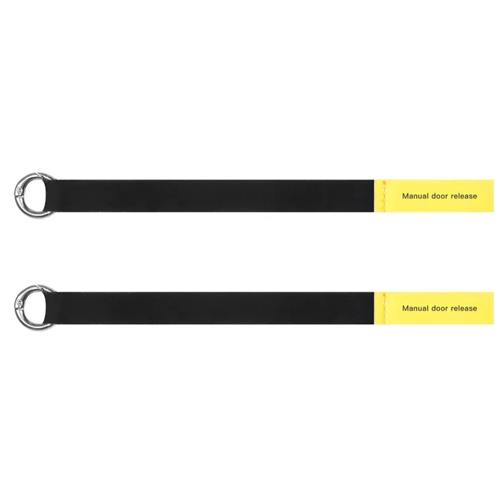 Car door handle rear door mechanical switch extended emergency handle manual release emergency puller button for Tesla Model Y