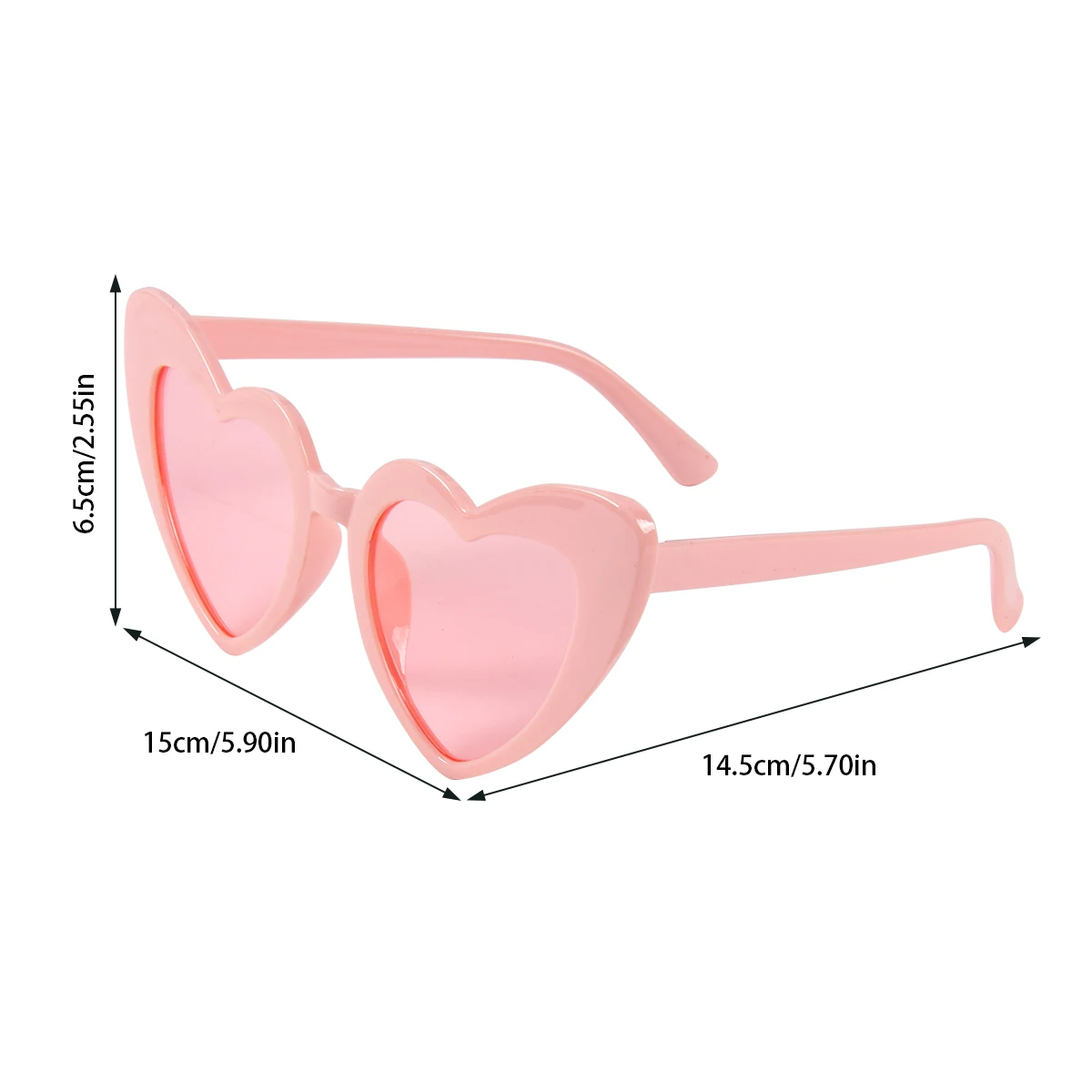 Occhiali da sole a forma di cuore con occhi di gatto: accessori per foto di addio al nubilato - Italia