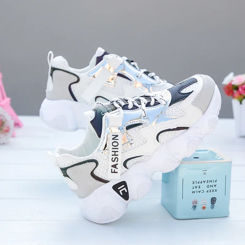 Tennis Shoes for Women Light Breathable Female Sport Trainer Shoes Non-slip Basket Sneakers Lace-Up Casual Platform women sports shoes