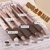 5PCS/Pack Coffee Series 0.5mm Gel Pen Set Soft Touch Stationery Pen Black Refill Writing Pens For Student Office School Supplies 4