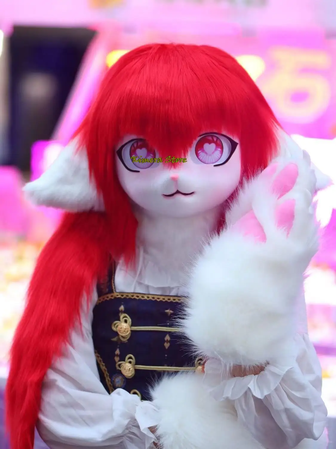 Fursuit Kigurumi Headsets Furry Cosplay Costumes Rubbit Doll Cat Costumes Animal Heads Wearable Kig Headsets Lolita
