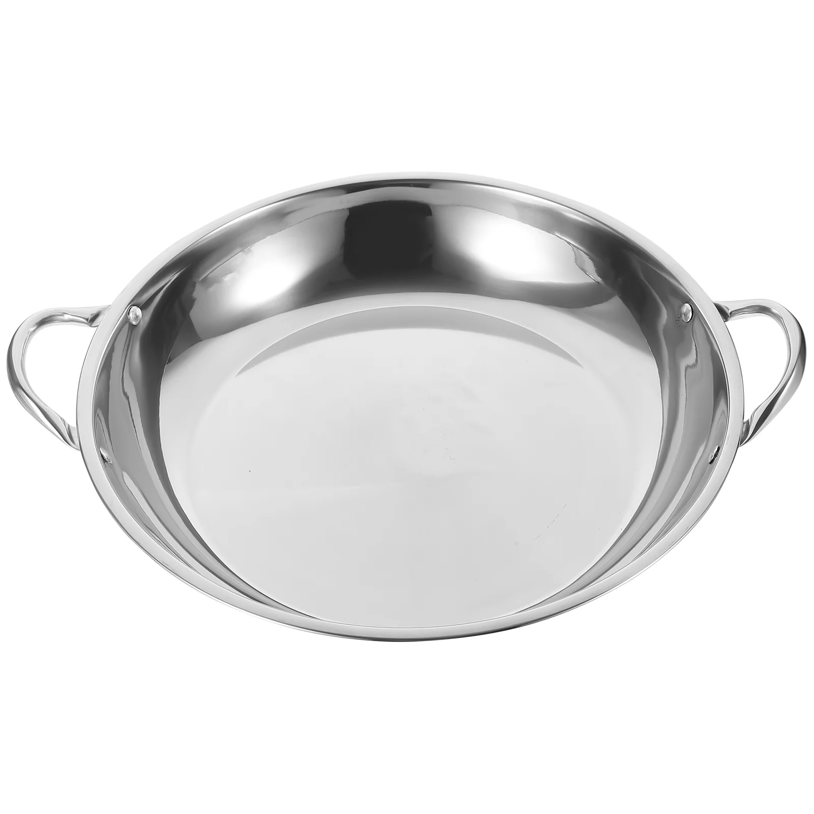 

Stainless Steel Griddle Veggie Steamer Pans for Cooking Wok Saute Thicken Pot Stock Individual