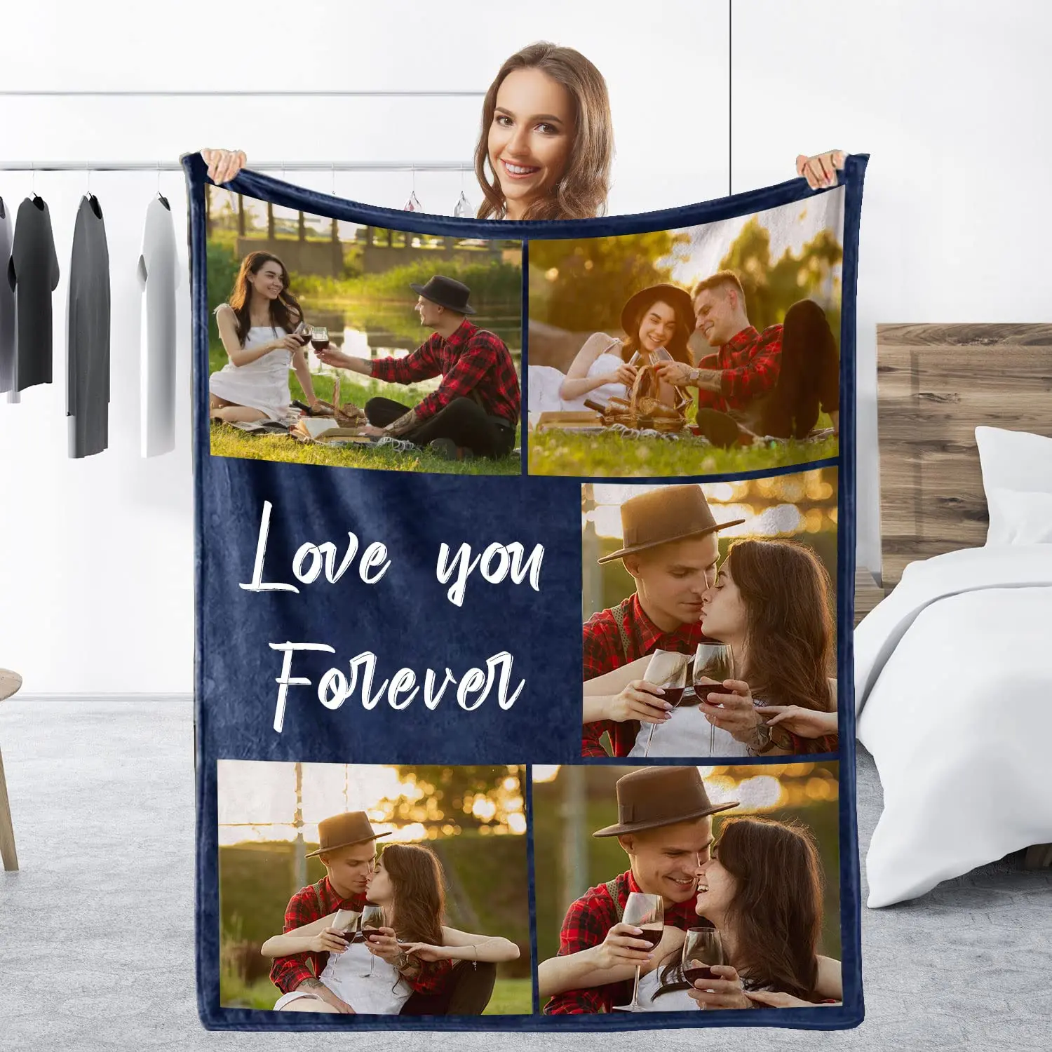 Coppia di federe da letto personalizzate Together forever 