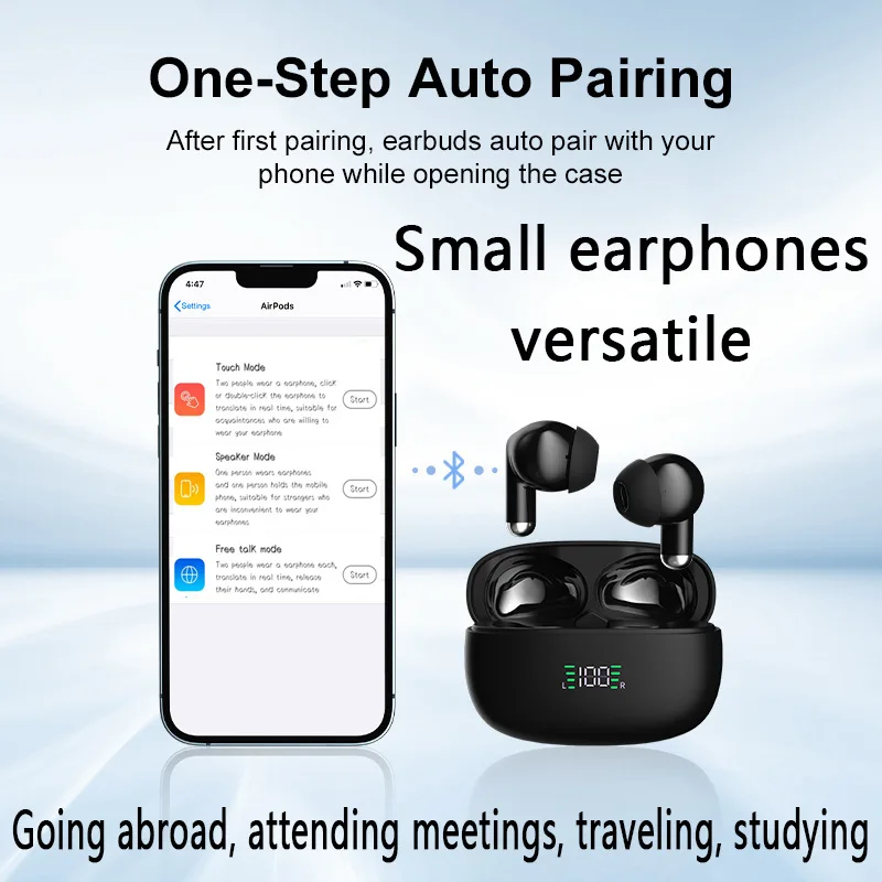 AP9X Offline Language Translation Earphones Support 144 Languages and Accents Translation Bidirectional Earphone