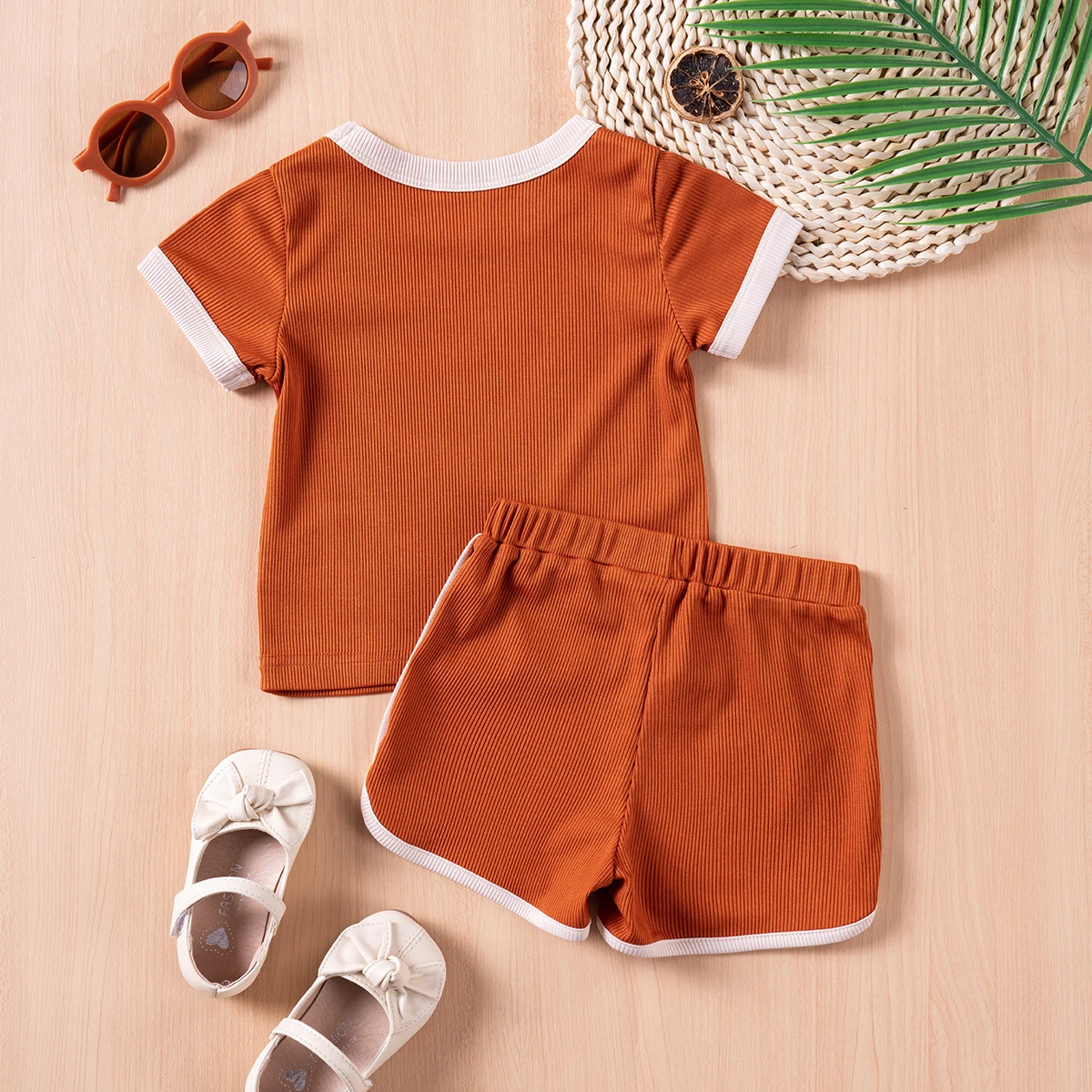 Summer Kids Suit Boys & Girls Casual Sportswear Printed T-Shirt + Shorts 2 Piece Kids Clothing