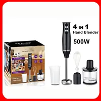 Feriales 4-in-1 Stabmixer Set Edelstahl – Leistungsstarker Pürierstab für Küche & Babynahrung – Multifunktionsmixer aus 304 Edelstahl mit Zubehör 2