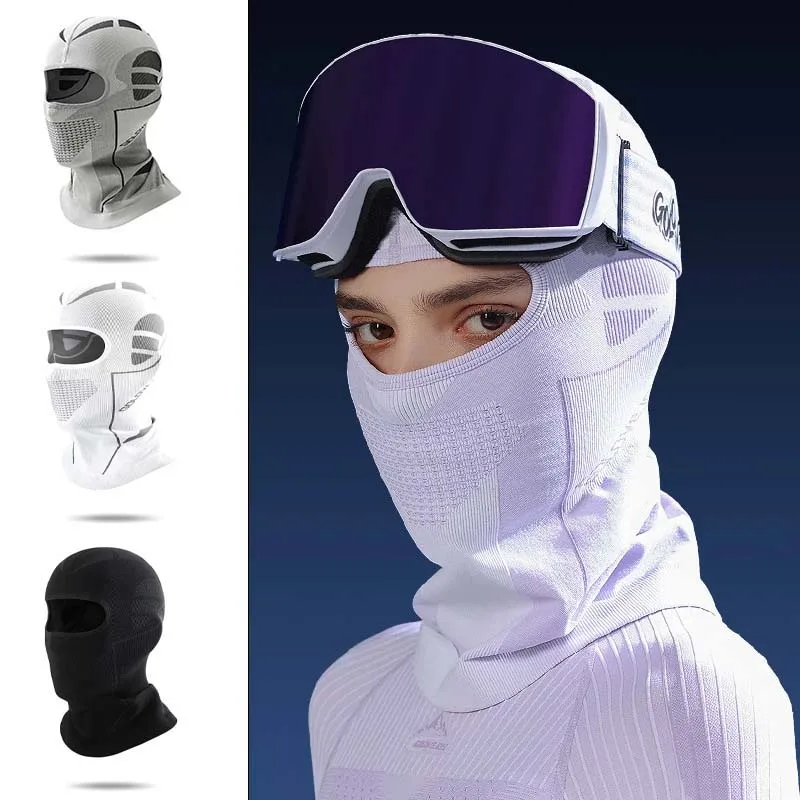 

Winter Ski Cycling Full Face Mask for Women Men Single Hole Knitted Balaclava Neck Warm Windproof Motorcycle Riding Sport Beanie