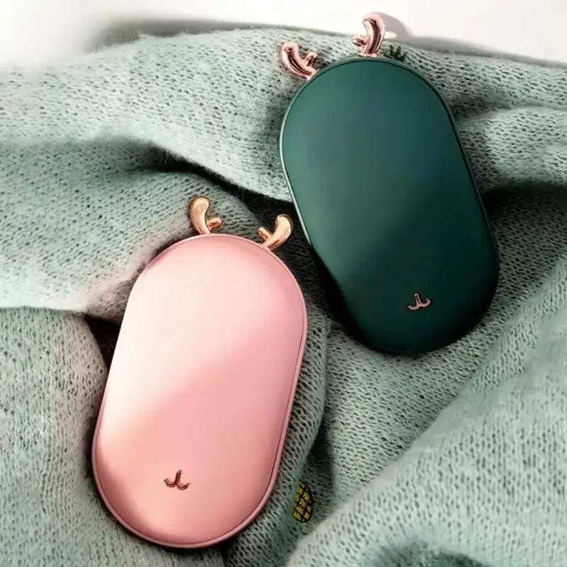 Portable Travel Mini Hand Warmer Power Bank USB Charging Temperature Long-Lasting Hand Warmer Warmth Good Gift For Christmas