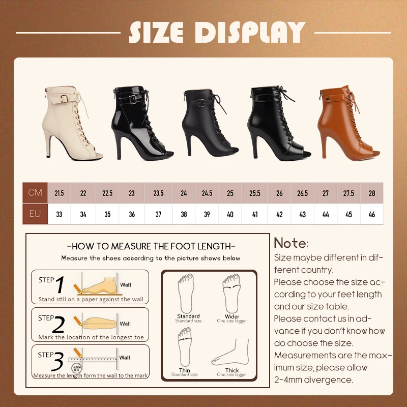 Women's Jazz Dance Shoes Girls Open-toed Strappy Sandals High-heeled Fish Mouth Latin Salsa Tango Heels Dance Boots