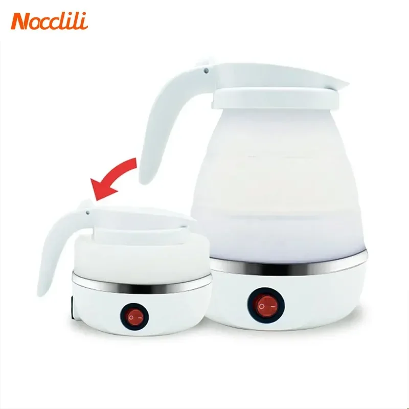 Electric Kettle Mini Foldable Water Heater 600ml Home Hot Water Kettle Portable Kitchen Kettle 220V Travel Home Electric Kettle 2