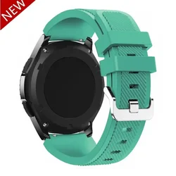 Versatile Silicone Watch Band - 20mm/22mm for 22mm (Pine green)