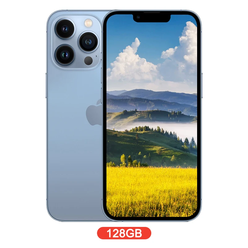 אייפון 13 פרו מקס של אפל 5G 128GB/256GB מסך OLED בגודל 6.7 אינץ' עם שבב A15 Bionic מצלמה ברזולוציה של 12 מגה פיקסל עם זיהוי פנים NFC נעול (משומש)
