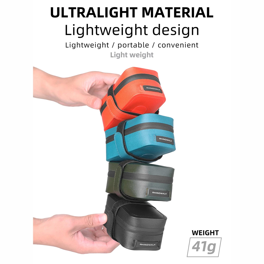 Rhinowalk Bike Saddle Bag Waterproof Bicycle Seat Bag Under Seat Pack Cycling Tool Pouch for Mountain Road Bike