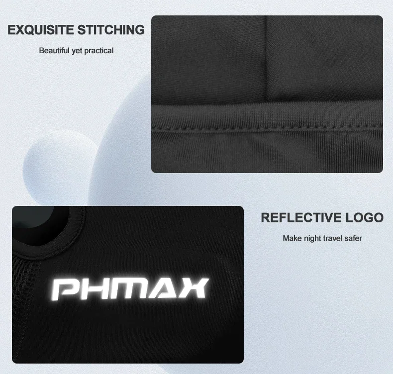 PHMAX Motorrad-Reitmaske, Windschutz, Wärme, atmungsaktiv, Vollgesichtsmaske, Sturmhaube, Hut, Schal, Kapuze, Moto, Biker, Windkappe, Herren – Detail 13