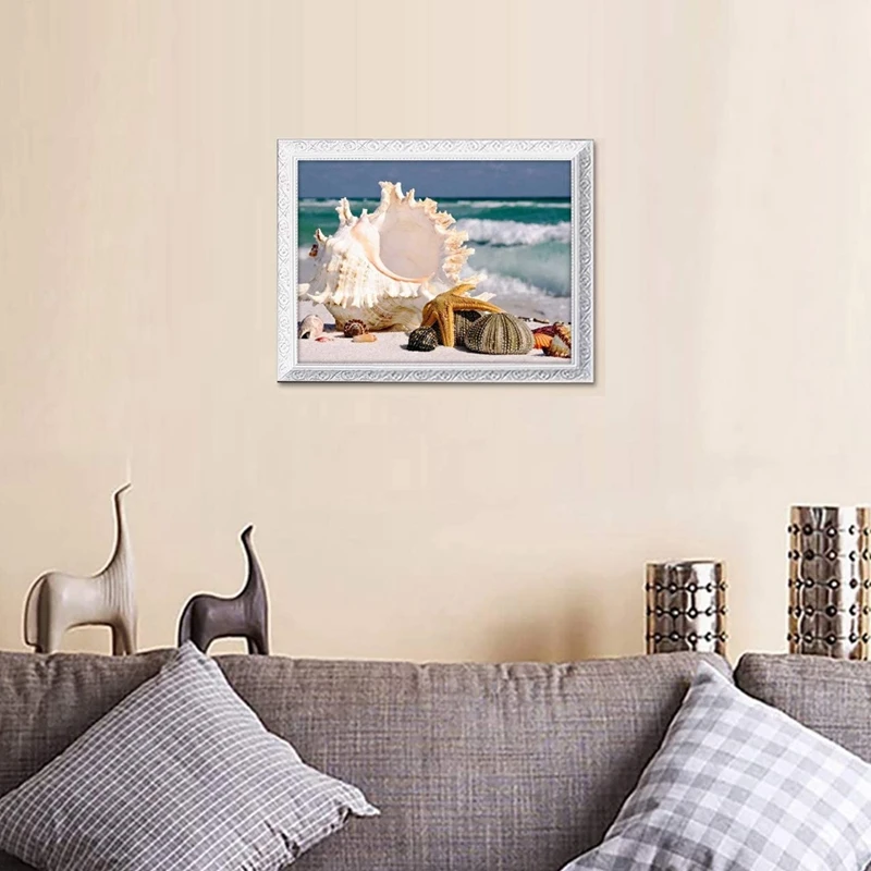 Diamond Painting By Number Kit--Sea And Shells 2