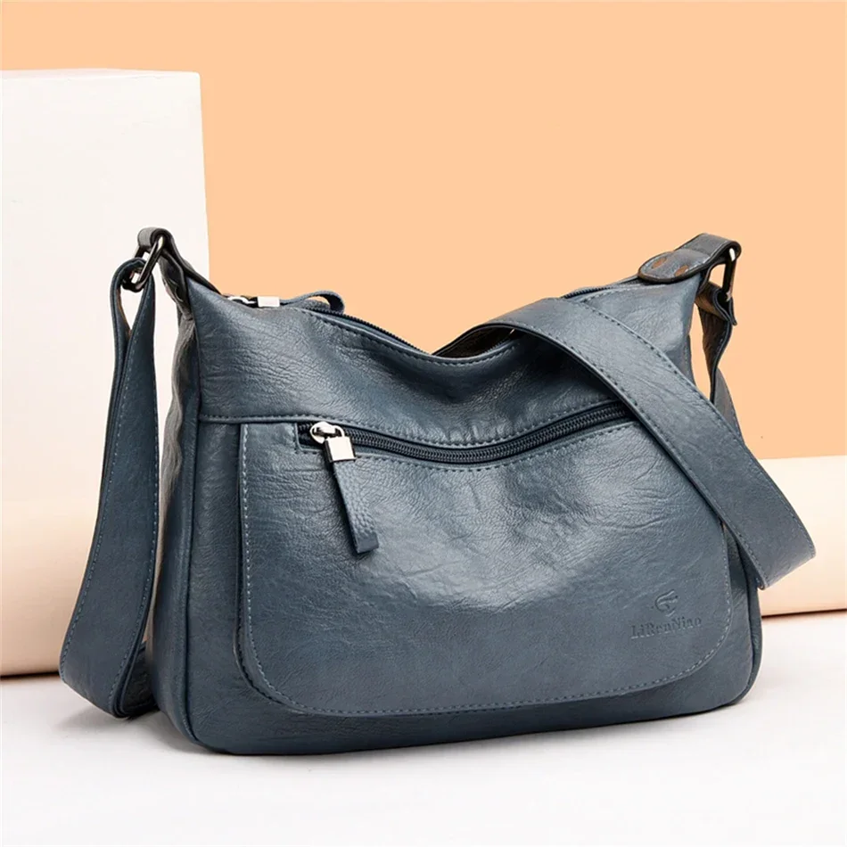 High Quality Leather Tote for Ladies Luxury Casual Women Designer Shoulder Crossbody Sac Female Worker Bolsas Handbags and Purse
