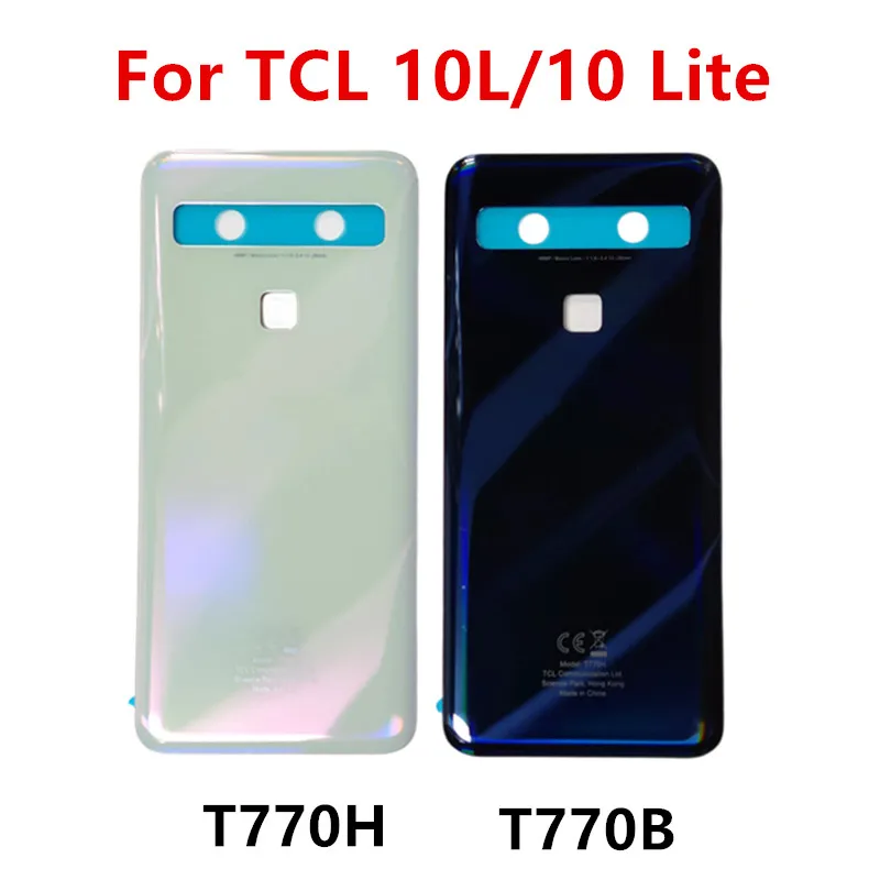 

Housing For TCL 10L 10 Lite T770H T770B 6.53" Battery Cover Repair Replace Back Door Phone Rear Case + Logo Adhesive