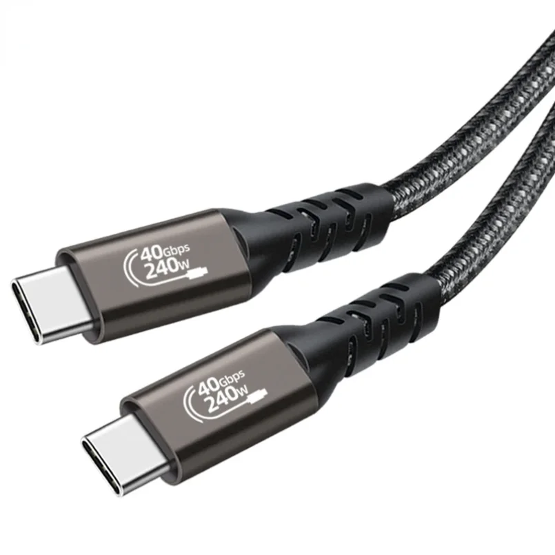 USB4 Cable Thunderbolt 3/4 40Gbps USB C 4K Video PD240W Fast Charger for M1 Macbook Pro Hard Disk USB4.0 Gen3 Data usb cable