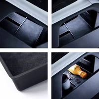 For XPeng Xiao Peng G6 2023 2024 Central Control Lower Storage Box Suede Storage Box Alcantara Interior Accessories 2
