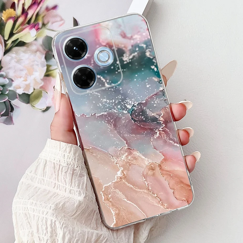 Cute Cat & Lucky Koi Painted Soft Slim Phone Case - Stylish Protective Cover