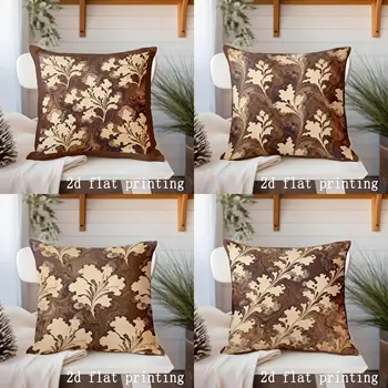 Marble Leaf Pattern Decorative Pillow Cover Pattern Cushion Cover Suitable for Sofa Bedroom Car Pillow Cover 1