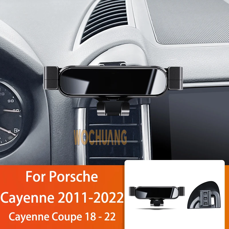 Car Mobile Phone Holder For Porsche Cayenne 11- 360 Degree Rotating GPS Special Mount Support Navigation Bracket Accessories