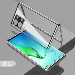 Premium 360° Magnetic Double-Sided Tempered Glass Protective Case for OnePlus ACE 2V (Silver)
