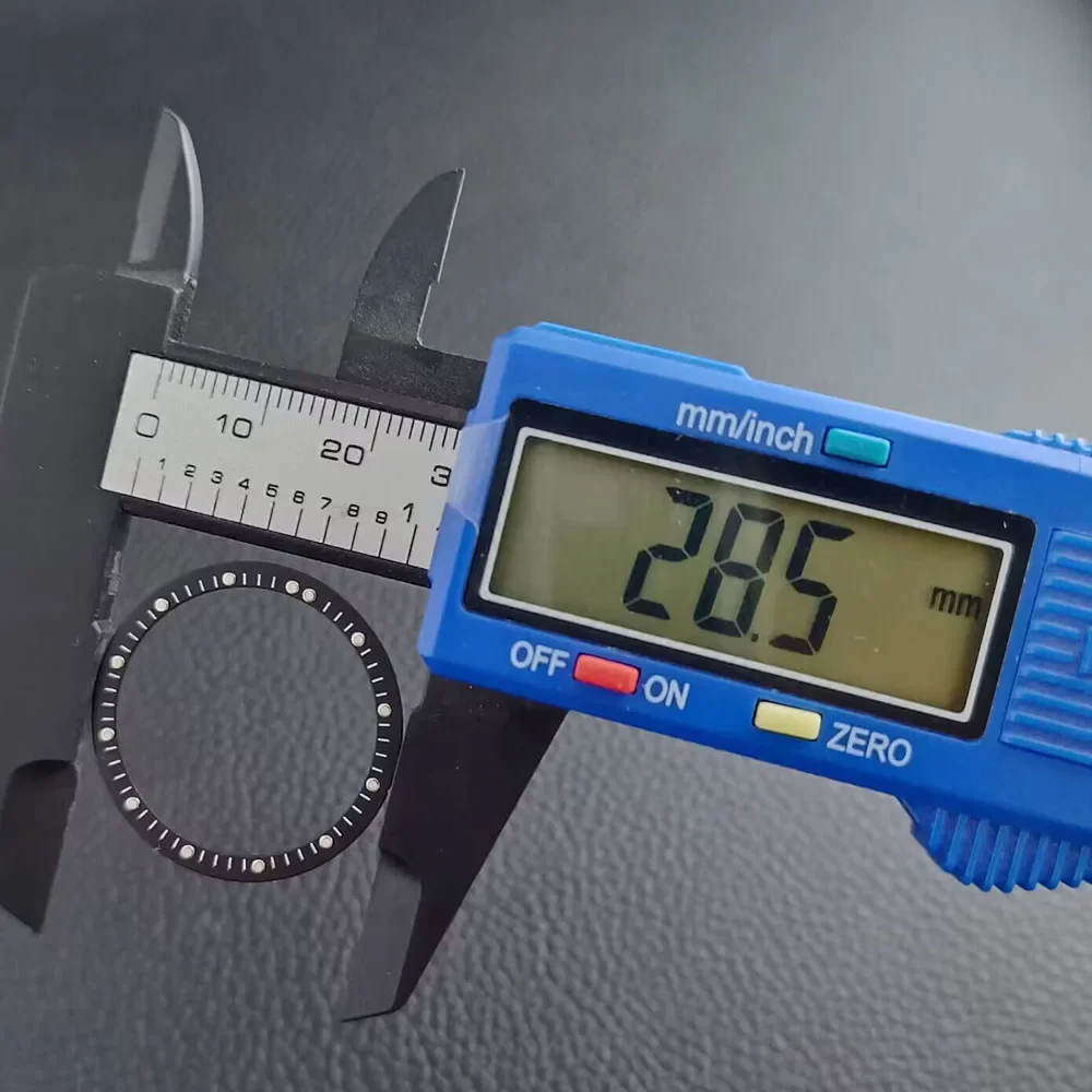 Luminous Dial with Transparent Surface for Mechanical Watches - 28.5mm Diameter