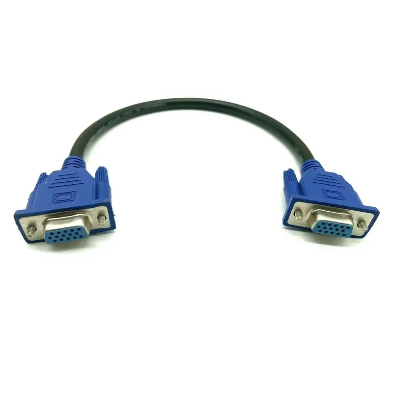 HD15Pin VGA D-Sub Video Cable Male To Male M/M To Female And Female RGB Cable For Monitor 0.3m vga cable