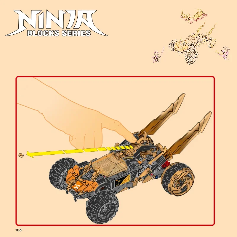 

384pcs Ninja 16 Series Cole's Dragon Cruiser Building Blocks 71769 Technical Bricks 4 Figures For Birthday Children Gifts