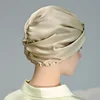 Pure Silk Night Caps Mulberry Silk Sleeping Bonnet Hair Loss Hat Natural Silk Turban For Hair Sleeping Silk Headwrap For Women 3