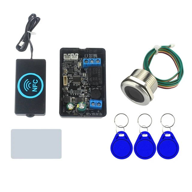 The New Fingerprint Access Controller NFC Electric Lock Control Relay Module IC Card Induction Switch 6