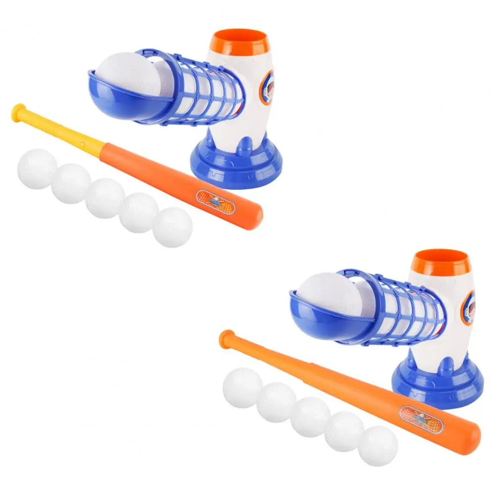 1Set Kids Baseball Pitching Machine Simple Operation Baseball Pitching Machine Battery Powered Trainer Sports Supplies