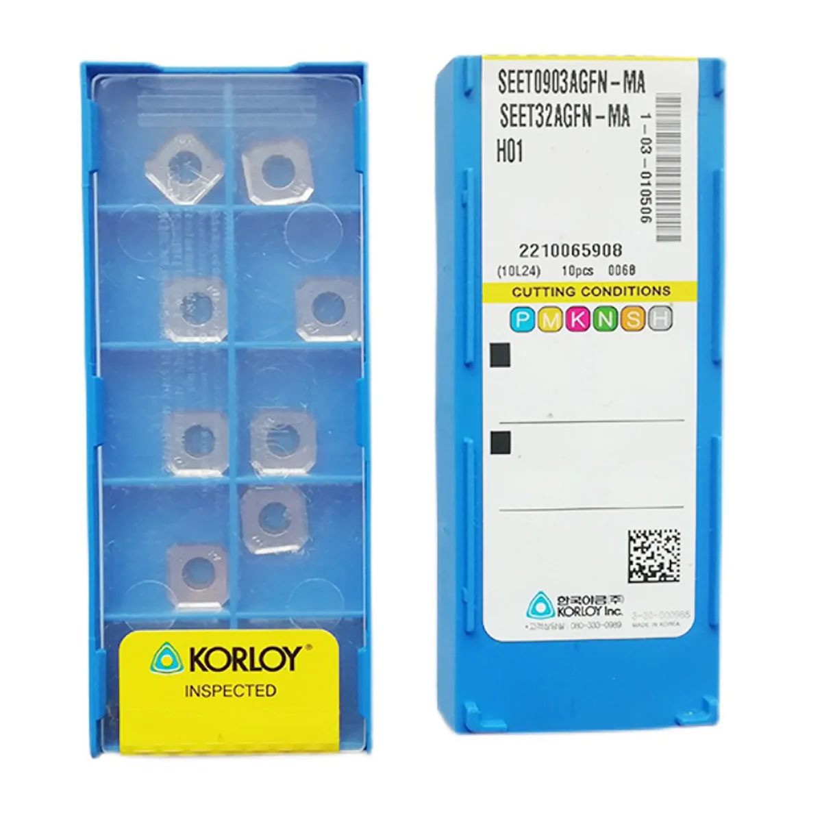 

KORLOY 100% Original SEEN SEET14M4AGSN MM PC6510 Milling SEET14M4AGFN MA H01 Turning Positive Button Tool Inserts Milling Cutter