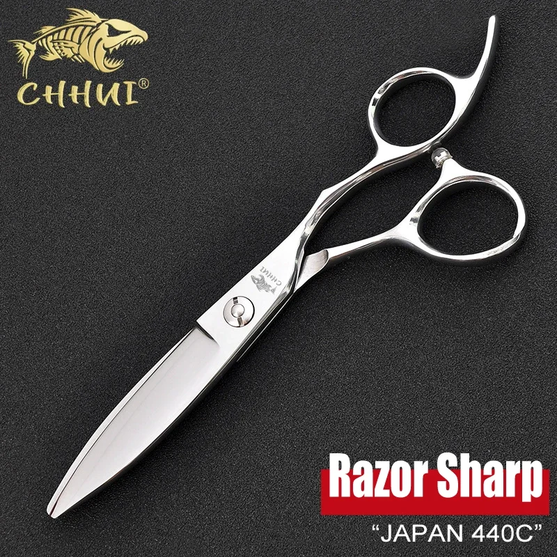 

Japan 440C 6.0 Inch Wide Blade Shears Hair Scissors Professional Haircut Hairdressing Cutting Barber Scissors Shop Tool Salon