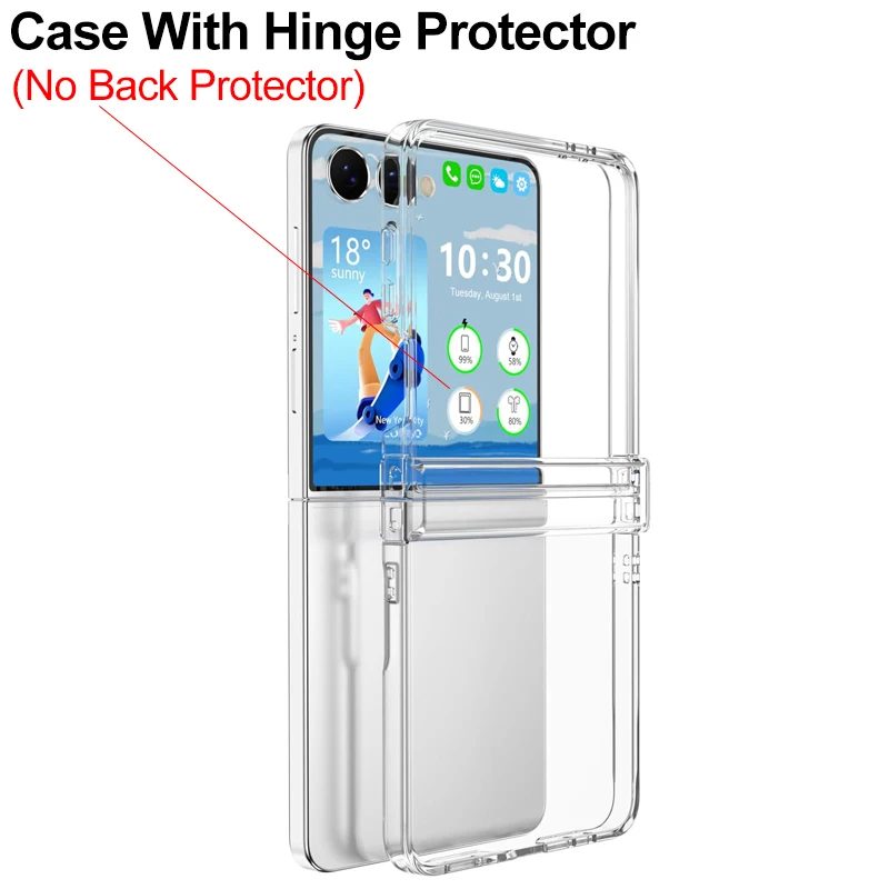 Magnetic Clear Shockproof Phone Case with Wireless Charging Compatibility