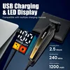 Professional Barber Cordless Clippers, Mens Hair Clipper for Hair Cutting Kit & Grooming Set, Hair Trimmer with USB Rechargeable 5