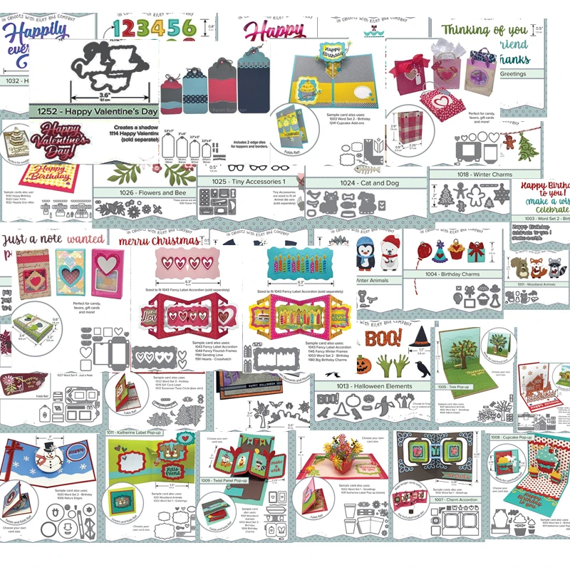Gaufrage Cartes Matrices De Découpe Métal GLOBLELAND - Motifs