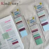 KindFuny 480 Sheets Transparent Waterproof Sticky Note Memo Pads Notepads for School Stationery Office Supplies 1