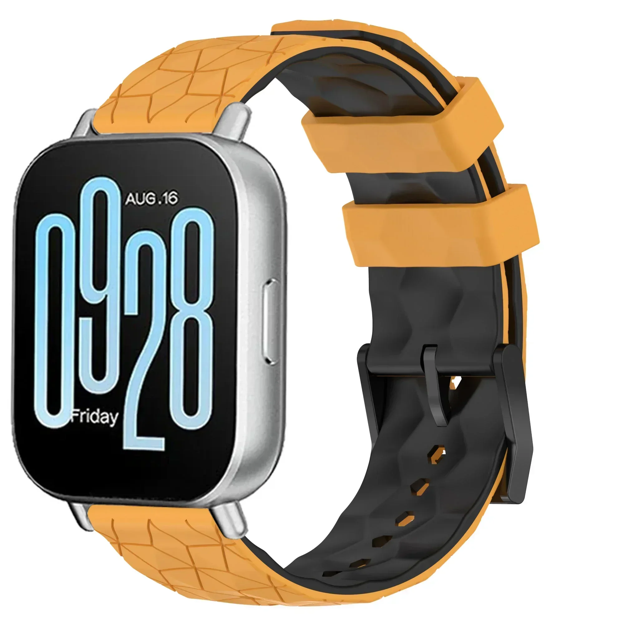 Versatile Silicone Smartwatch Strap - 22mm, Multiple Color Options