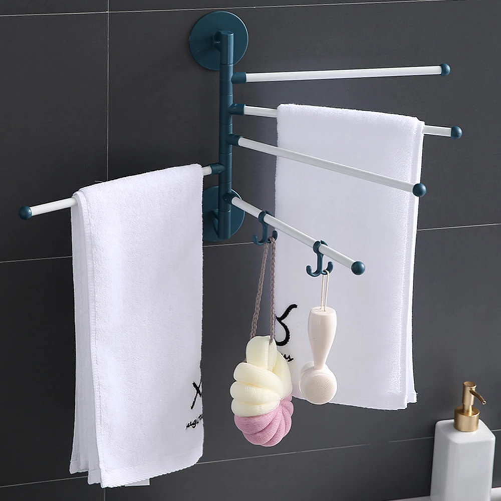 Storage Rack With Three Or Six Layers Multifunctional Rotating Towel Rack Towel Bathroom Storage