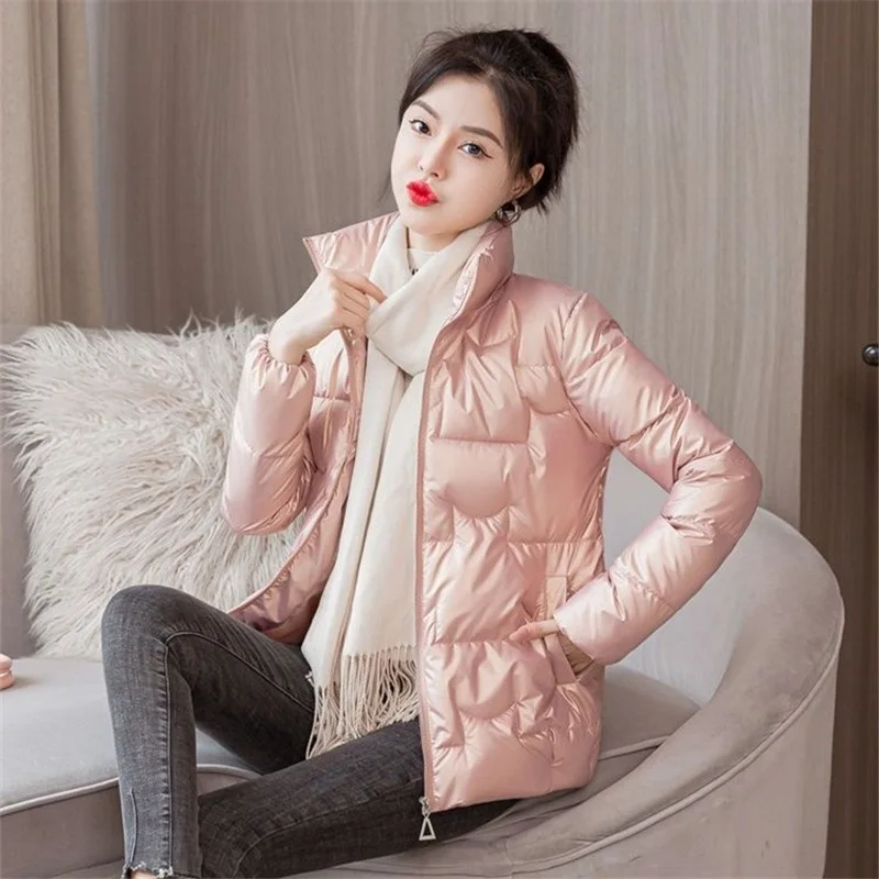 

Women Short Down Cotton Padded Jacket 2023 Winter New Parkas Korean Loose Female Slim Puffer Bread Coat Ladies Outerwear G2683