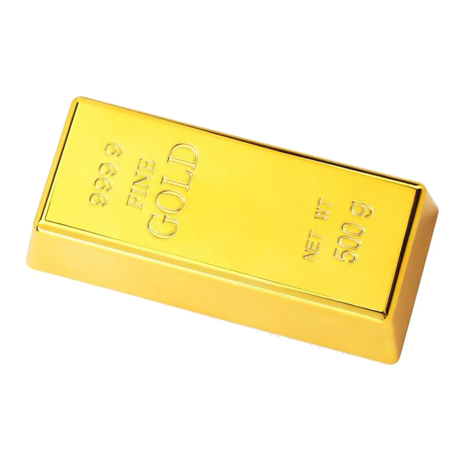 Creative Fake Gold Bar Bullion Door Stop Heavy Brick Paperweight Prop