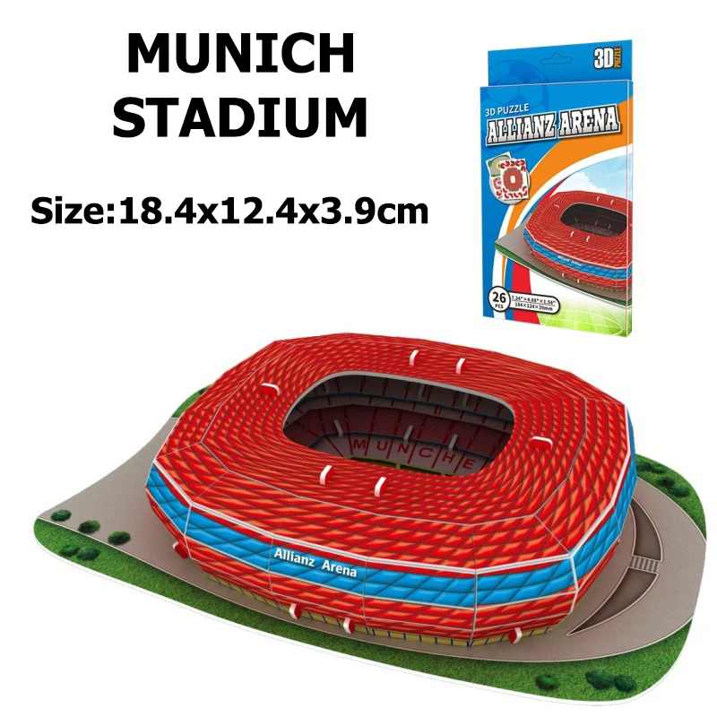 Legendary Soccer Stadium 3D Puzzle Kit | Educational Jigsaw Set | Perfect Gift