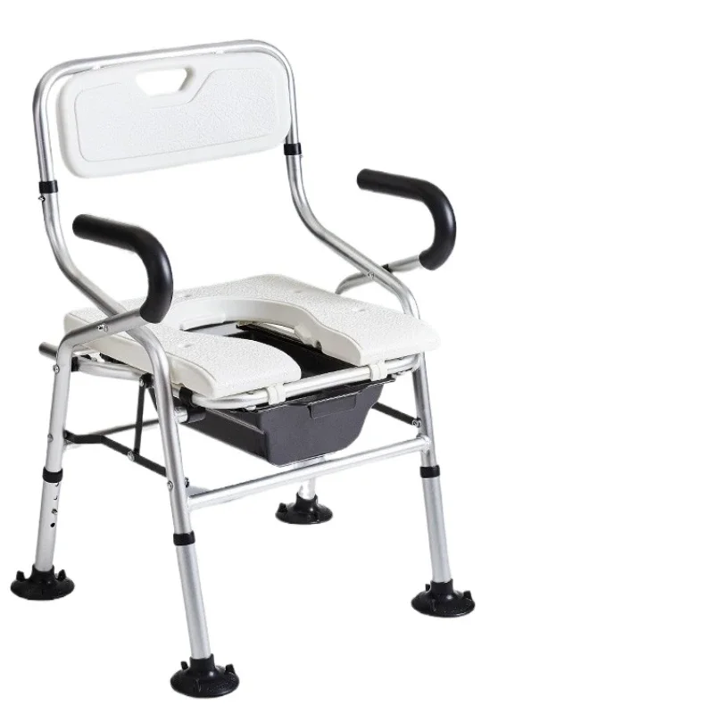 Elderly pregnant women bathroom folding bath toilet chair toilet special non-slip