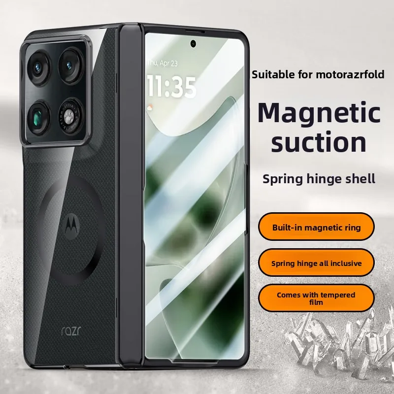 Magnetic 360° Electroplated Transparent Hard Shell Case